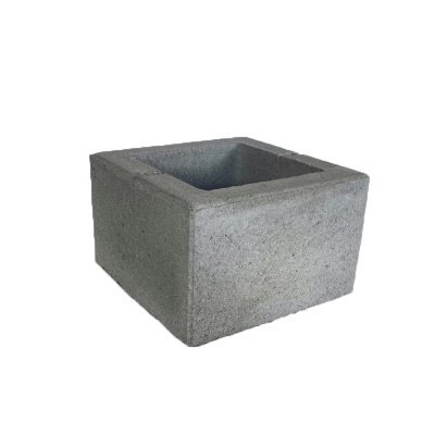 Блок для столбиков Квадрат 300х300х190 Серый