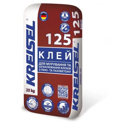 KREISEL 125 Клей для кладки и шпаклевки блоков из пено- и газобетона