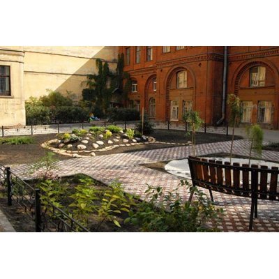 Тротуарна плитка "Еко решітка" Моноліт-Брук Товщина 80мм Тротуарна плитка "Еко решітка" Моноліт-Брук Товщина 80мм