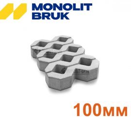 Тротуарна плитка "Еко решітка" Моноліт-Брук Товщина 80мм