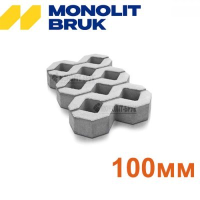 Тротуарна плитка "Еко решітка" Моноліт-Брук Товщина 80мм