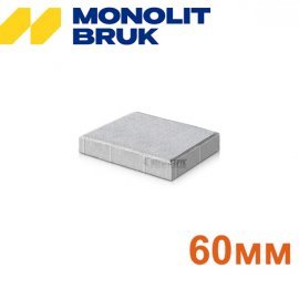 Тротуарна плитка "Прямокутник 20х30" Моноліт-Брук Товщина 60мм