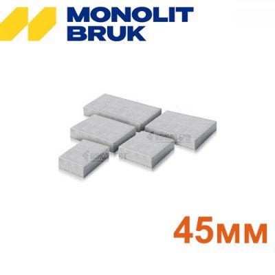 Тротуарна плитка "Сіті Мікс" Моноліт-Брук Товщина 45мм