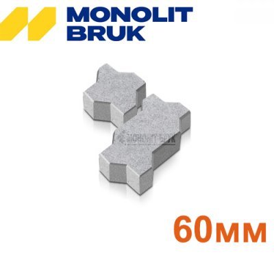 Тротуарна плитка "Хвиля" Моноліт-Брук Товщина 60мм