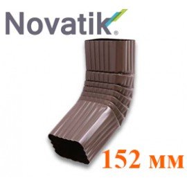 Коліно і закінчення труби 152 мм Novatik Quadra