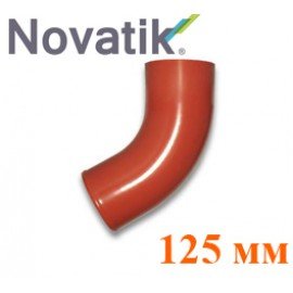 Отвод трубы (сливное колено) 125 мм Novatik Ronda