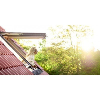 VELUX Премиум GPL 2070 Панорама, комб. дерево/белое покрытие