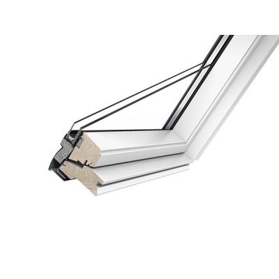 VELUX Премиум GGL 2070 ручка сверху, дерево белое покрытие