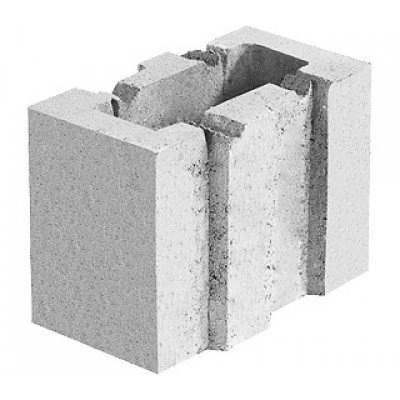 Блок керамзитобетонный стеновой (133х188х250)