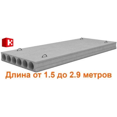 Плиты перекрытия длиной 1.5-2.9 метра (ширина 1000мм)