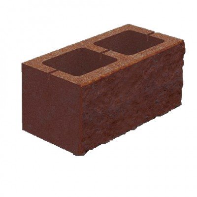 Колотий блок Золотий мандарин Кольоровий (Двухсторонній скол) (400х200х200)