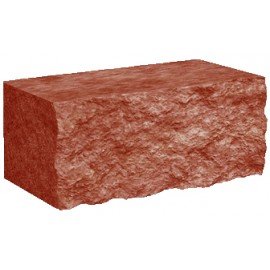 Колотий камінь для стовпчиків Золотий мандарин Кольоровий (300х100х150)