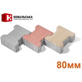 Тротуарна плитка "Двійне Т" Ковальська Товщина 80мм