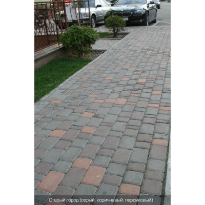 Тротуарна плитка "Старе місто" Золотий Мандарин Товщина 40мм