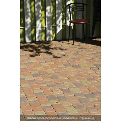 Тротуарна плитка "Старе місто" Золотий Мандарин Товщина 40мм