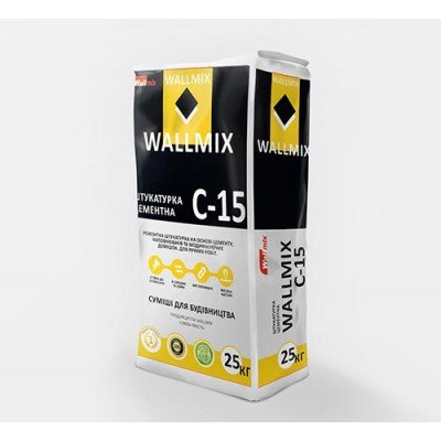 WALLMIX C-15 Штукатурка цементная 25кг